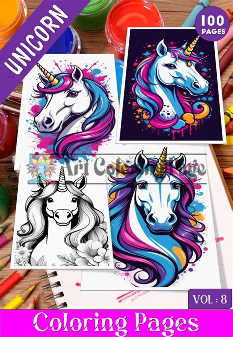 Unicorn Coloring Pages Unicorn Coloring Sheet Unicorn Coloring Vol 8