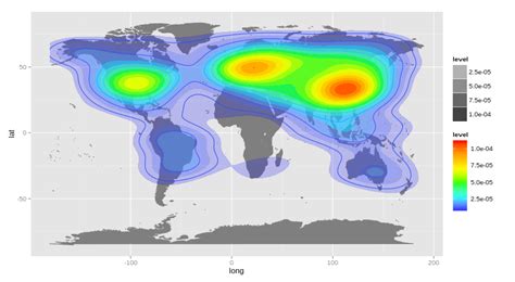 r - what's the right way to draw contour lines on map? - Stack Overflow