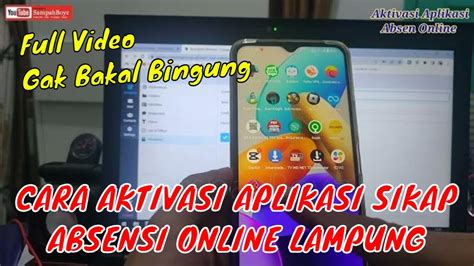 TUTORIAL CARA AKTIVASI APLIKASI SIKAP V 2 LAMPUNG DI HP ANDROID ABSEN