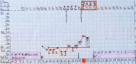 Méthode Symptothermie Sensiplan interprétation manuelle Line Chart