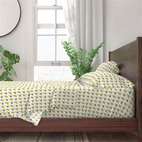 Spongebob And Squidward Popsicles Sheet Set Spoonflower