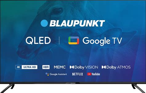 Telewizor Blaupunkt Cali K Uhd Qled Google Tv Dolby Atmos Dvb T T