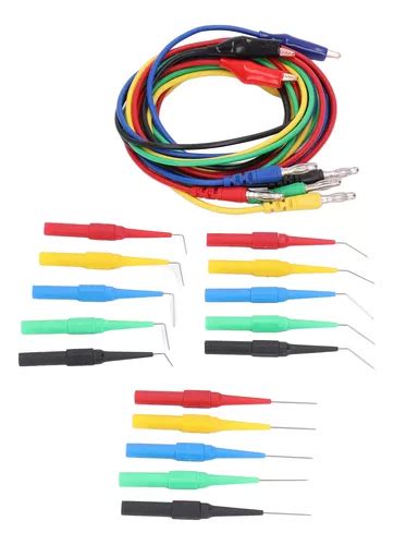 Kit De Sonda De Prueba Tipo Banana Plug Cables Chapados En Meses Sin