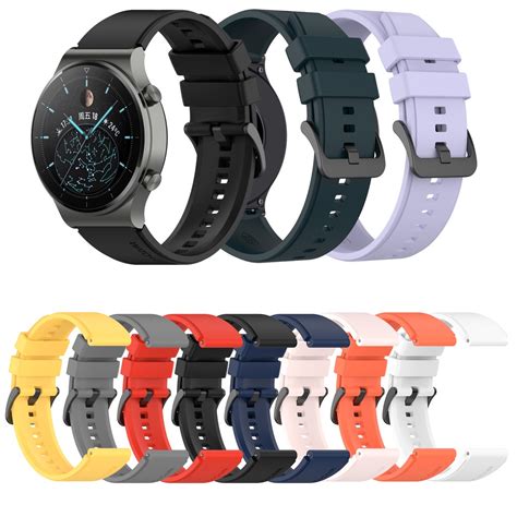 Pulseira De Silicone De 22mm Esportiva Para Relógio Huawei Gt 2 Gt2 Pro