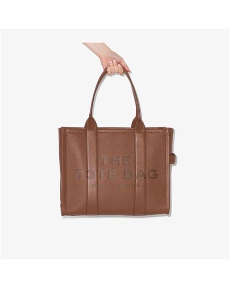 Marc Jacobs The Large Leather Tote Bag In Brown Lyst