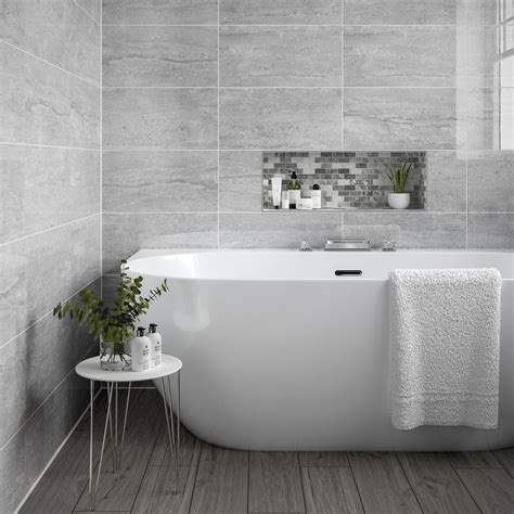 Pallington Light Grey Grey Marble Bathroom Grey Bathroom Wall Tiles