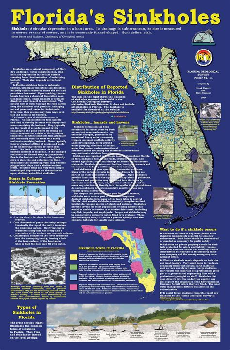 Florida Sinkhole Map | Florida Sinkhole Map | Map of florida, Florida