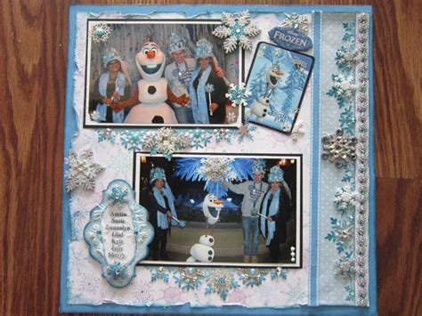 Frozenfunwitholaf Frozen Scrapbook Scrapbook Pages