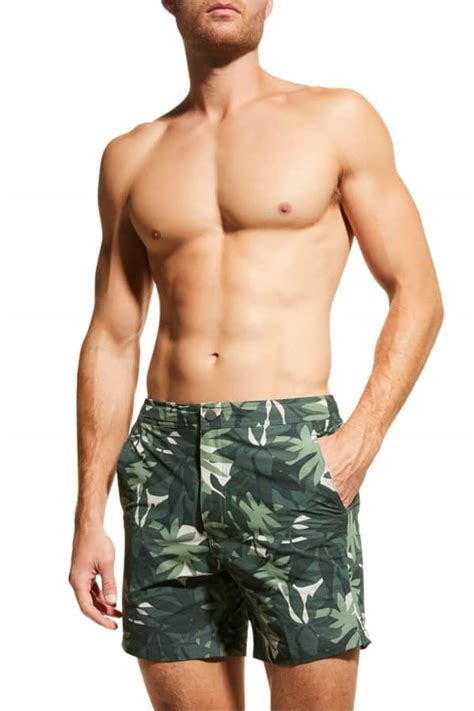 Onia Mens Calder 6 Swim Trunks Neiman Marcus