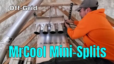 Ducting A Mrcool Olympus Mini Split Slim Duct System On Our Off The