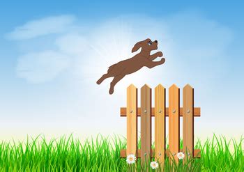 Dog Jumping Over Fence Gif - Dezanove Wallpaper