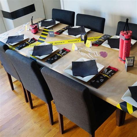 Diy Detektivparty Deko Zum Selber Basteln Escape Room Krimidinner