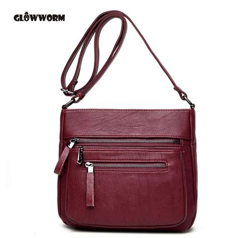 Glowworm Women Messenger Shoulder Bag Sheepskin High Quality