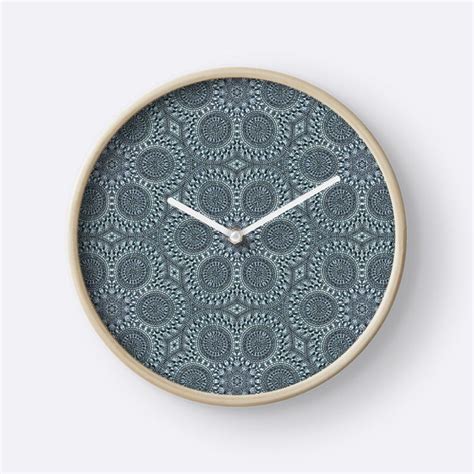 Silver Roses Pattern Clock For Sale By Bubbliciousart Rose Pattern