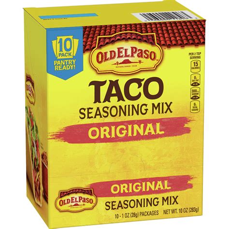 Old El Paso Original Taco Seasoning Mix 10 Pack Walmart