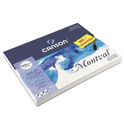 Bloco Canson Aquarela Montval A4 300 G M Textura Fina 100fls Jumbo