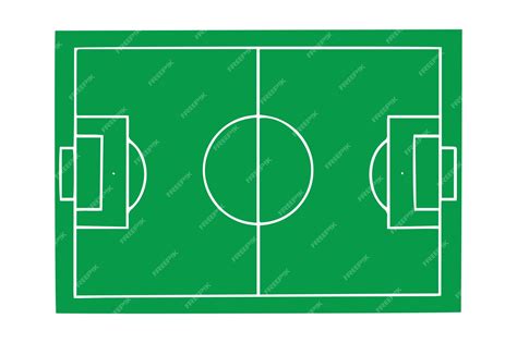 Premium Vector | Football field design View of the football field from ...