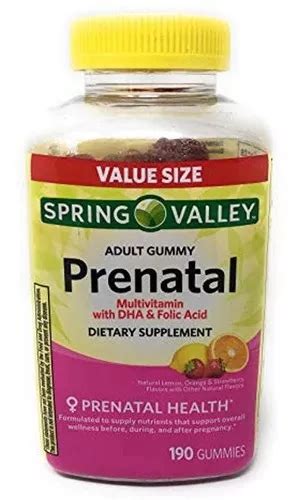 Spring Valley Adult Prenatal Health Multivitaminico Dha Y R Envío gratis