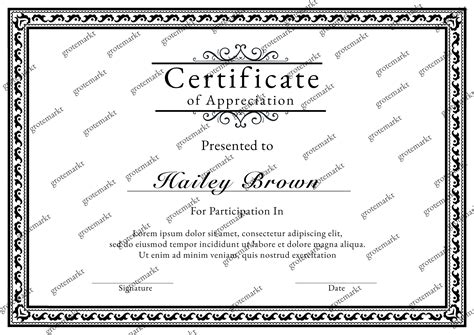 Editable Certificate Of Appreciation Printable Appreciation