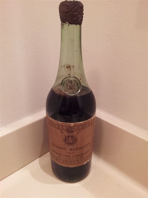 Vintage bottle Cognac Napoleon 1811 Réserve Grande Fine Champagne ...