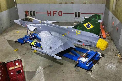 Brazil S First Gripen Fighter Seen On A Ship En Route To The Country