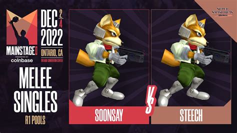 Soonsay Fox Vs Steech Fox Melee Singles Pools Winners Semi Final