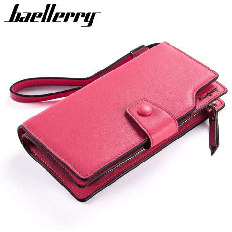 Womens Large Capacity Multi Card Slots Pu Leather Baellerry Wallet