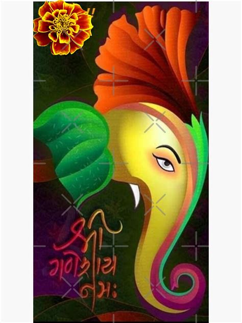 Ganpati Ji Sticker For Sale By Kumarisupriya Redbubble