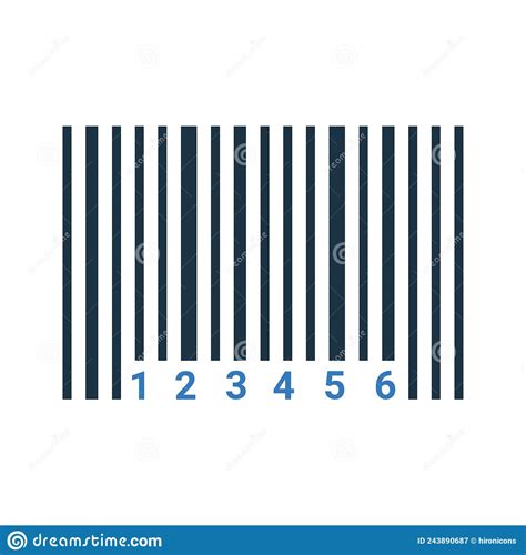 Bar Code Icon Simple Editable Vector Illustration Stock Vector