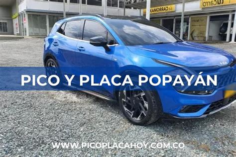 Pico y Placa Popayán Actualizado 2025