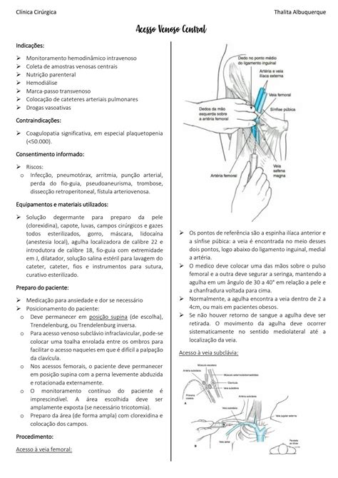 Solution Acesso Venoso Central Studypool