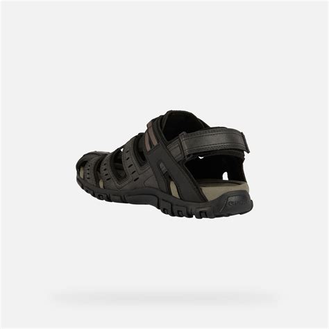 Geox STRADA Men S Black Closed Toe Sandals Geox