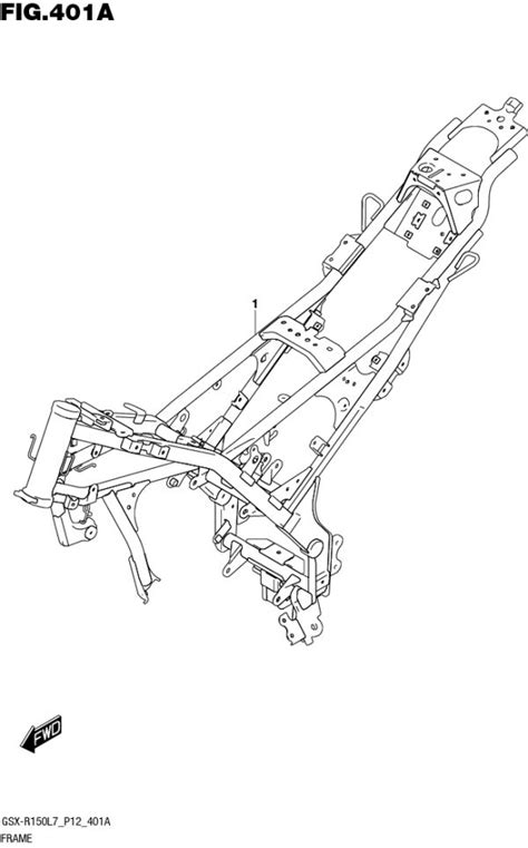 F 401A KHUNG SƯỜN SUZUKI GSX S150 NAKED Phụ Tùng Nhập Khẩu Chính Hãng