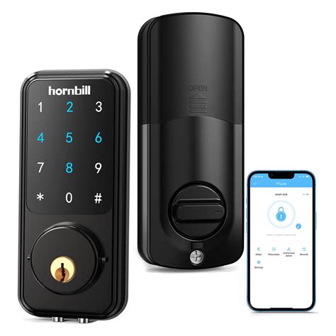 Smart Door Lock Hornbill Smart Deadbolt Keyless Entry Door Lock Home With Keypad Front Door