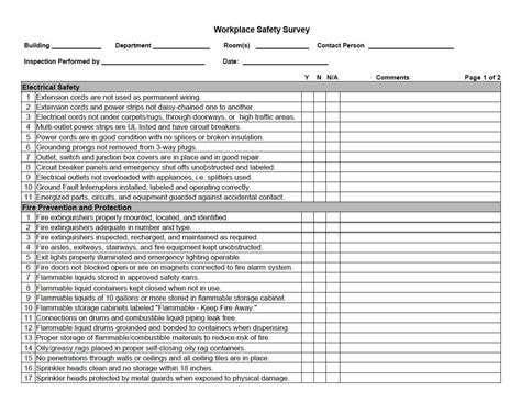 Printable Audit Checklist Template