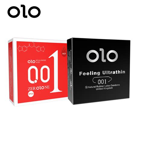 OLO Best Long Lasting Ultra Thin Hyaluronic Acid Thermal Condom Hot