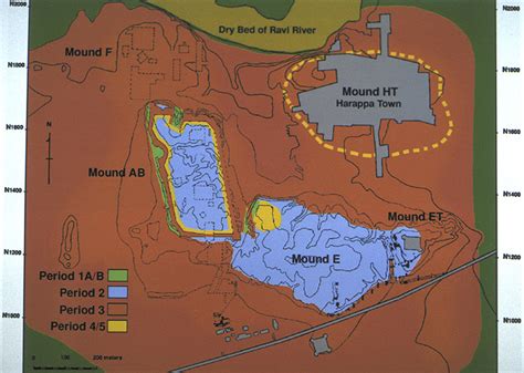 Map of Harappa archaeological site | Harappa