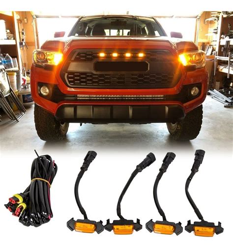 Kit Luces Ambar Para Parrilla Toyota Tacoma 2016 2020 Raptor 4x4