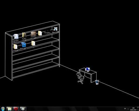 Обои для рабочего стола комната с полками много фото