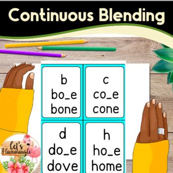 Continuous Blending Cards Phonics Fluency Pyramid CVCE Vowel Teams