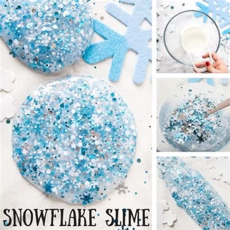 Fake Snow Slime Recipe - Little Bins for Little Hands