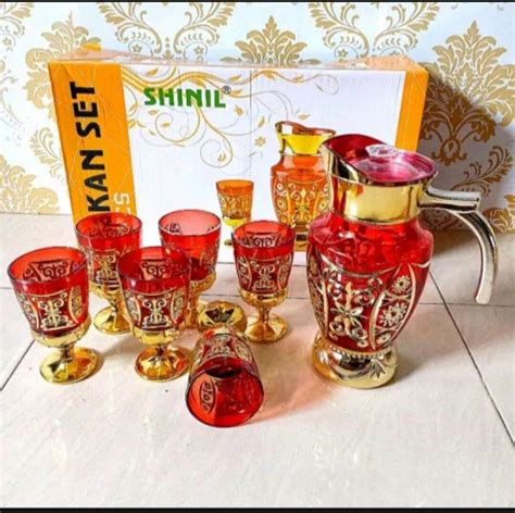 ESKAN SHINIL SET OF 7PCS TEA SET TEKO SET GELAS CANGKIR SULTAN