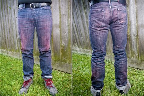 Fade Friday Naked Famous Red Core 6 Months 4 Washes