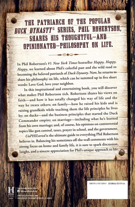 unPHILtered | Book by Phil Robertson, Mark Schlabach | Official ...