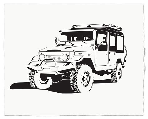 toyota fj cruiser coloring pages sketch coloring page