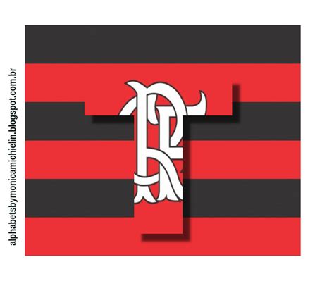 M Michielin Alphabets FLAMENGO FUTEBOL E REGATAS ALFABETO PNG