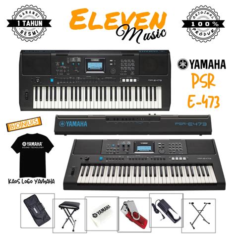 Jual Yamaha PSR E473 E 473 61 Keys Portable Keyboard Paket Shopee