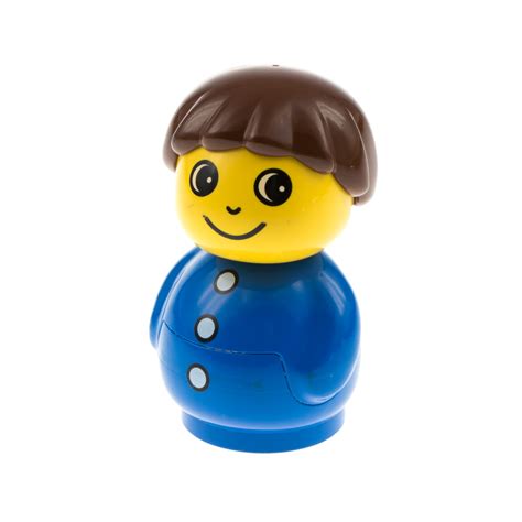 X Lego Duplo Primo Figur Junge Blau Kn Pfe Wei Haare Braun Baby