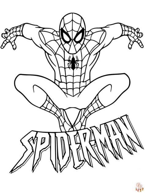 Spider Man Coloring Pages Gbcoloring Superhero Coloring Pages