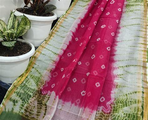 Pure Kota Cotton Shibori Dye Sarees Siri Designers